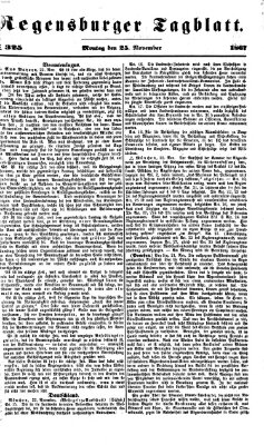 Regensburger Tagblatt Montag 25. November 1867