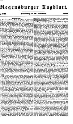 Regensburger Tagblatt Donnerstag 28. November 1867