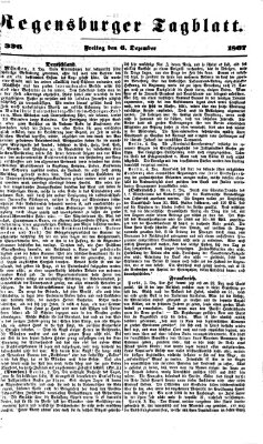 Regensburger Tagblatt Freitag 6. Dezember 1867