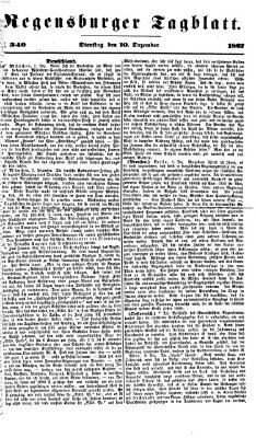 Regensburger Tagblatt Dienstag 10. Dezember 1867