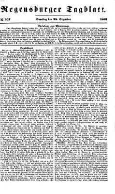 Regensburger Tagblatt Samstag 28. Dezember 1867