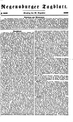 Regensburger Tagblatt Dienstag 31. Dezember 1867