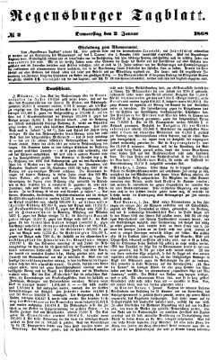 Regensburger Tagblatt Donnerstag 2. Januar 1868