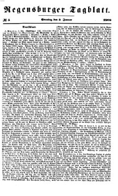 Regensburger Tagblatt Sonntag 5. Januar 1868