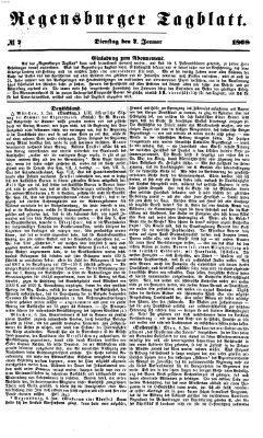 Regensburger Tagblatt Dienstag 7. Januar 1868