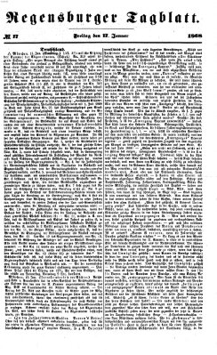 Regensburger Tagblatt Freitag 17. Januar 1868