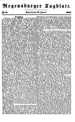 Regensburger Tagblatt Sonntag 19. Januar 1868