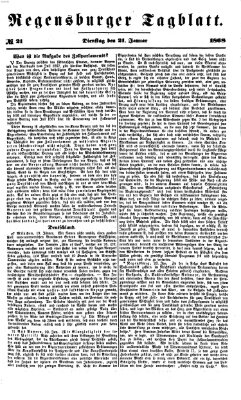 Regensburger Tagblatt Dienstag 21. Januar 1868