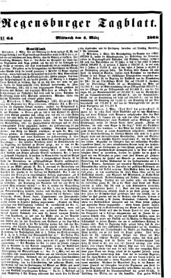 Regensburger Tagblatt Mittwoch 4. März 1868