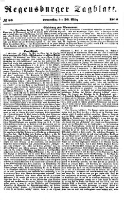 Regensburger Tagblatt Donnerstag 26. März 1868