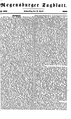 Regensburger Tagblatt Donnerstag 9. April 1868