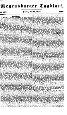 Regensburger Tagblatt Sonntag 19. April 1868