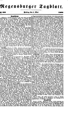 Regensburger Tagblatt Freitag 1. Mai 1868