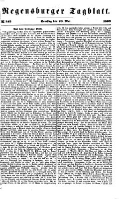 Regensburger Tagblatt Samstag 23. Mai 1868