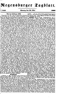 Regensburger Tagblatt Sonntag 24. Mai 1868