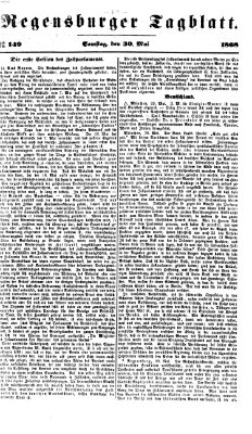 Regensburger Tagblatt Samstag 30. Mai 1868