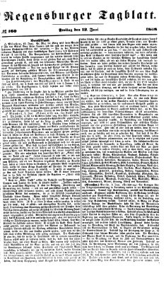 Regensburger Tagblatt Freitag 12. Juni 1868