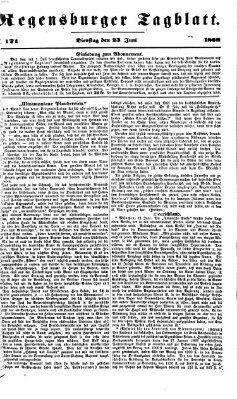 Regensburger Tagblatt Dienstag 23. Juni 1868