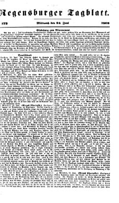 Regensburger Tagblatt Mittwoch 24. Juni 1868