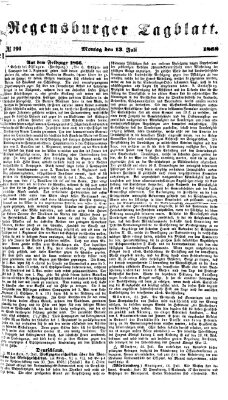 Regensburger Tagblatt Montag 13. Juli 1868