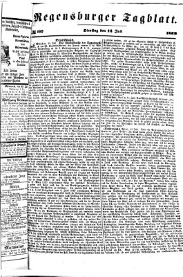 Regensburger Tagblatt Dienstag 14. Juli 1868