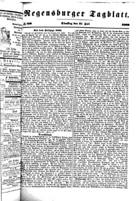 Regensburger Tagblatt Dienstag 21. Juli 1868