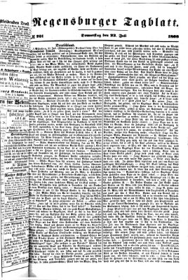 Regensburger Tagblatt Donnerstag 23. Juli 1868