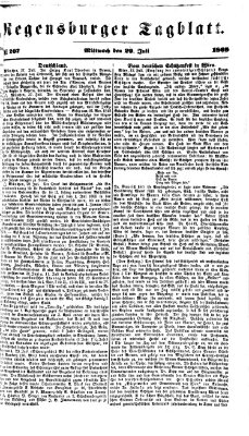 Regensburger Tagblatt Mittwoch 29. Juli 1868