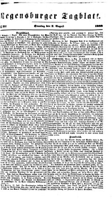 Regensburger Tagblatt Sonntag 2. August 1868