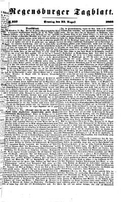 Regensburger Tagblatt Sonntag 23. August 1868