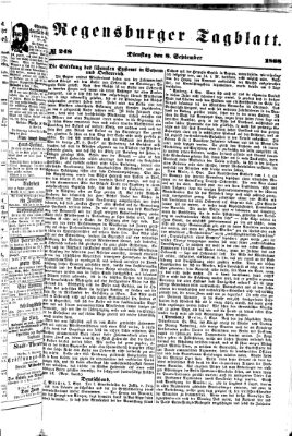 Regensburger Tagblatt Dienstag 8. September 1868