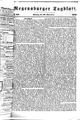 Regensburger Tagblatt Montag 28. September 1868