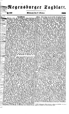 Regensburger Tagblatt Mittwoch 7. Oktober 1868