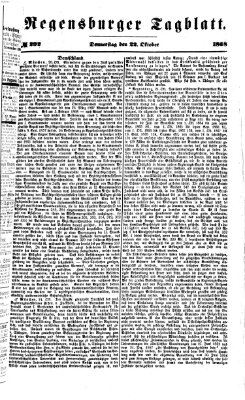 Regensburger Tagblatt Donnerstag 22. Oktober 1868