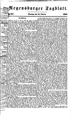 Regensburger Tagblatt Samstag 31. Oktober 1868