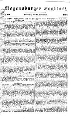 Regensburger Tagblatt Donnerstag 12. November 1868