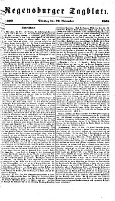 Regensburger Tagblatt Sonntag 22. November 1868