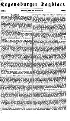 Regensburger Tagblatt Montag 23. November 1868