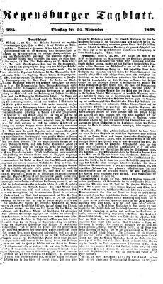 Regensburger Tagblatt Dienstag 24. November 1868