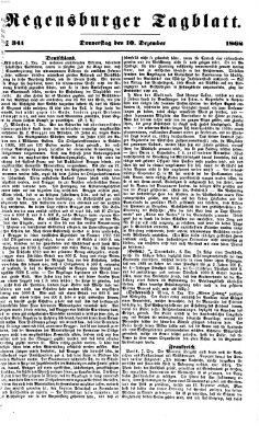 Regensburger Tagblatt Donnerstag 10. Dezember 1868