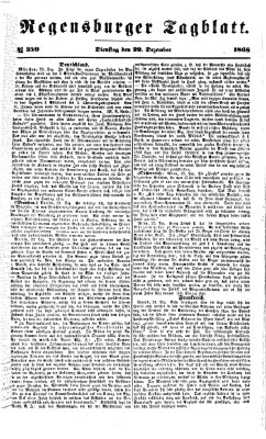 Regensburger Tagblatt Dienstag 29. Dezember 1868