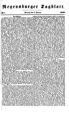 Regensburger Tagblatt Freitag 1. Januar 1869