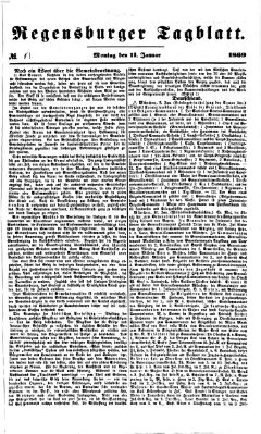 Regensburger Tagblatt Montag 11. Januar 1869