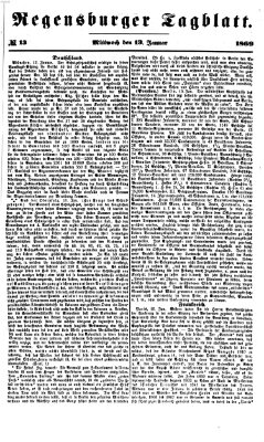 Regensburger Tagblatt Mittwoch 13. Januar 1869