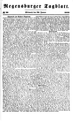 Regensburger Tagblatt Mittwoch 20. Januar 1869