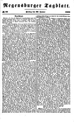 Regensburger Tagblatt Freitag 22. Januar 1869