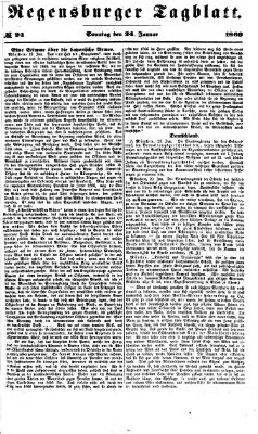 Regensburger Tagblatt Sonntag 24. Januar 1869