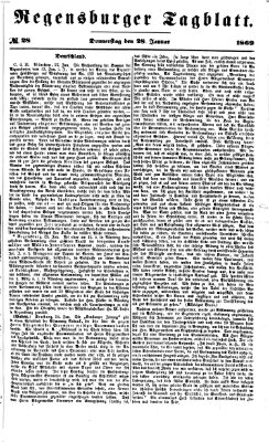 Regensburger Tagblatt Donnerstag 28. Januar 1869