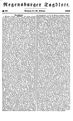 Regensburger Tagblatt Sonntag 21. Februar 1869