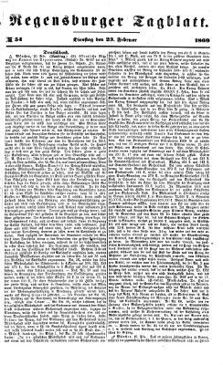 Regensburger Tagblatt Dienstag 23. Februar 1869